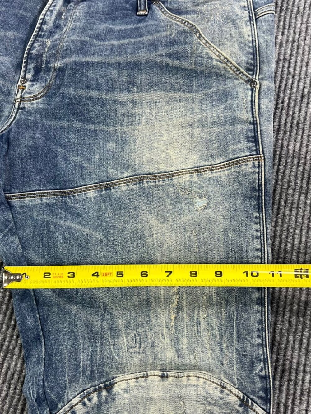 G Star Raw 5620 3D Skinny Zip Knee Jeans Mens 40x32 Denim - Picture 5 of 15